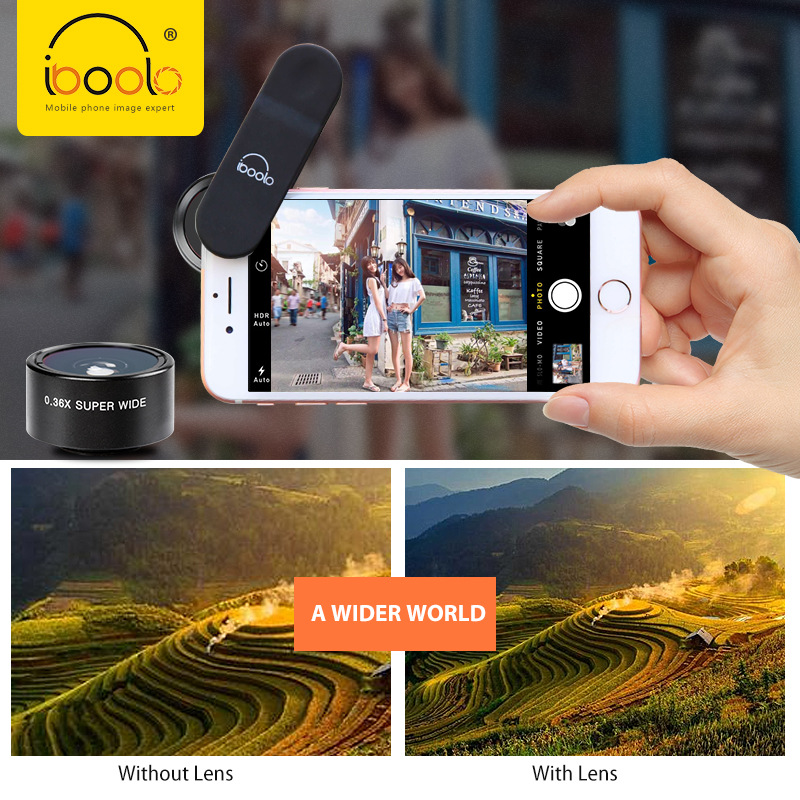 Aiboluo mobile phone lens set wide-angle extended distance fisheye CPL 8-in -1 for iPhone Android