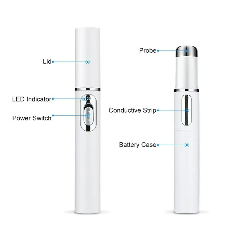 Cross-Border Blue Light Acne Pen Black Technology Non-Invasive Laser Spot Pen Care Spot Beauty Instrument Artifact Spot Pen