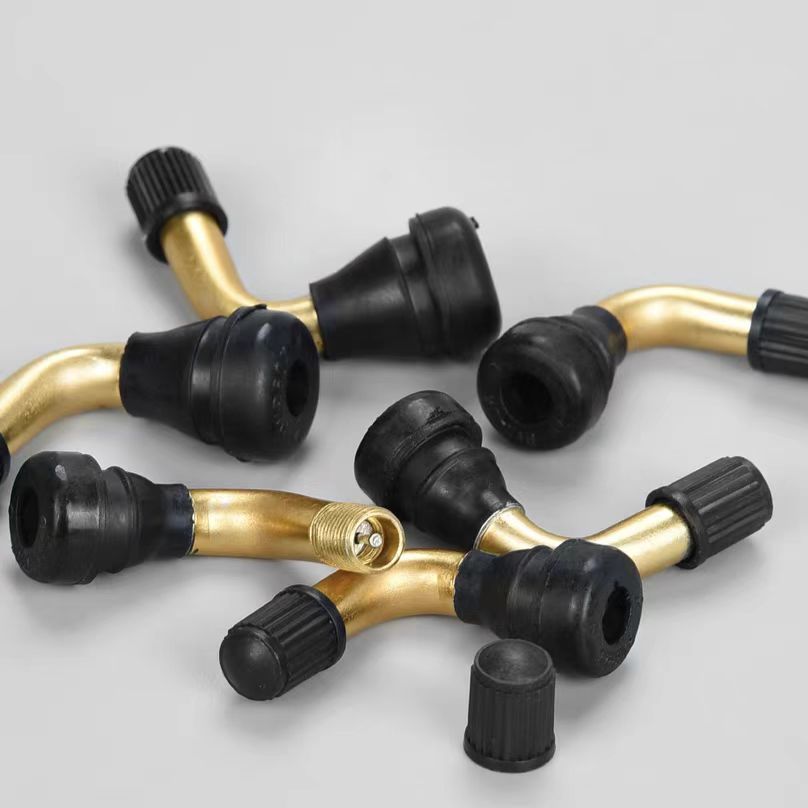 Motorcycle Vacuum Tire Valve Stem, Three-Wheel Anti-Leak Copper Rod Rubber Valve, Electric Vehicle Aluminum Valve with Anti-Leak Design