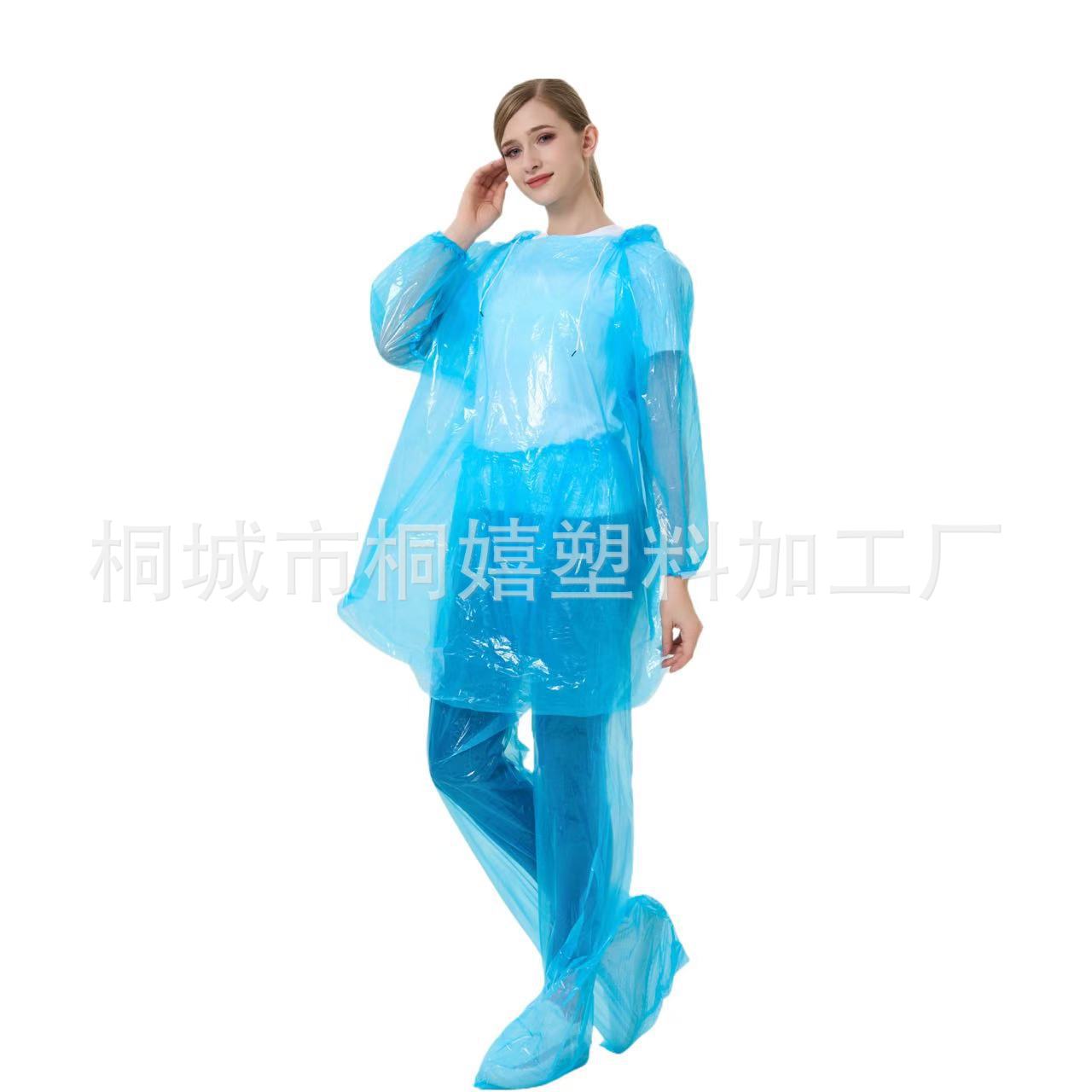 Disposable Raincoat Rain Pants Thickened Split Drifting suit Legs Full Body Waterproof Outdoor Travel Cycling Poncho