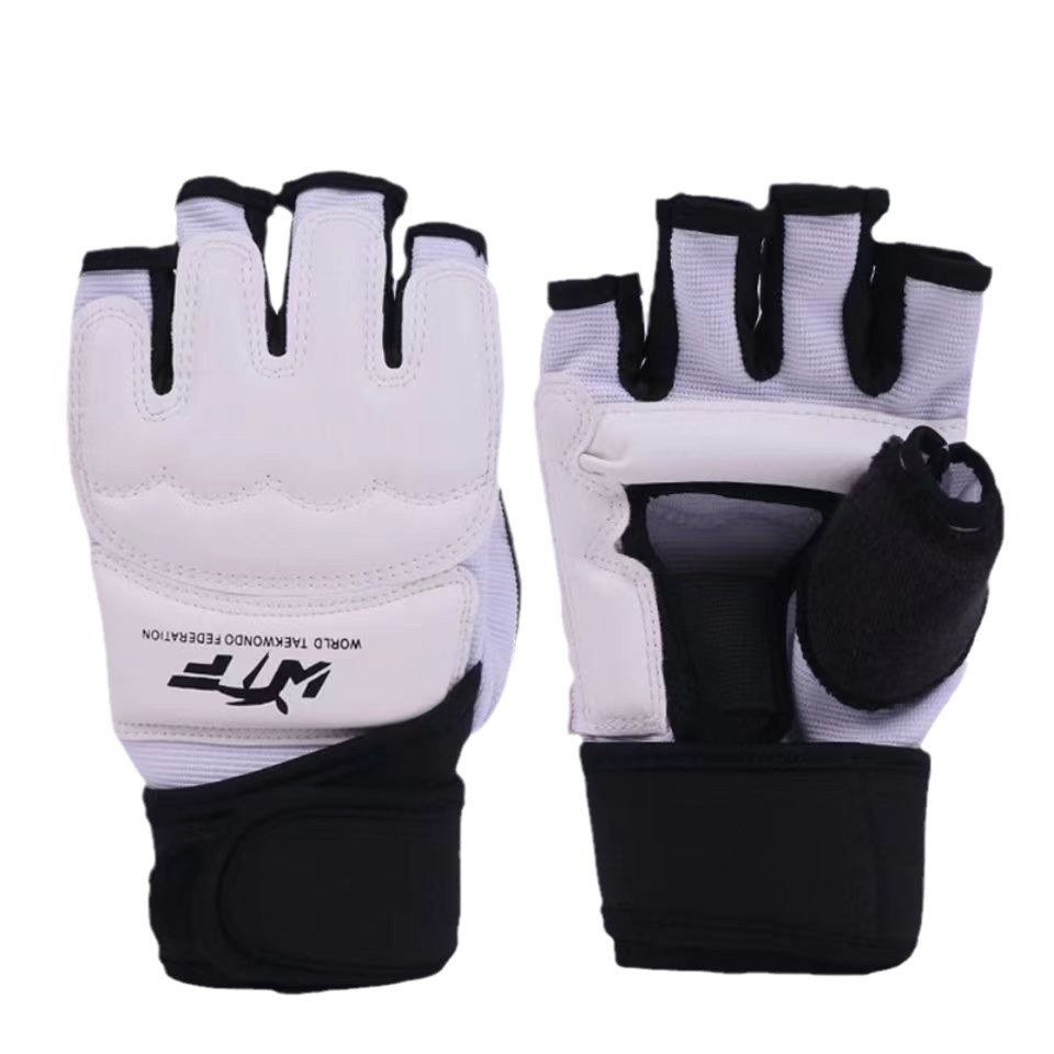 Taekwondo Gloves Foot Guard Adult Children New Half Finger Boxing Gloves Taekwondo Protective in stock Wholesale
