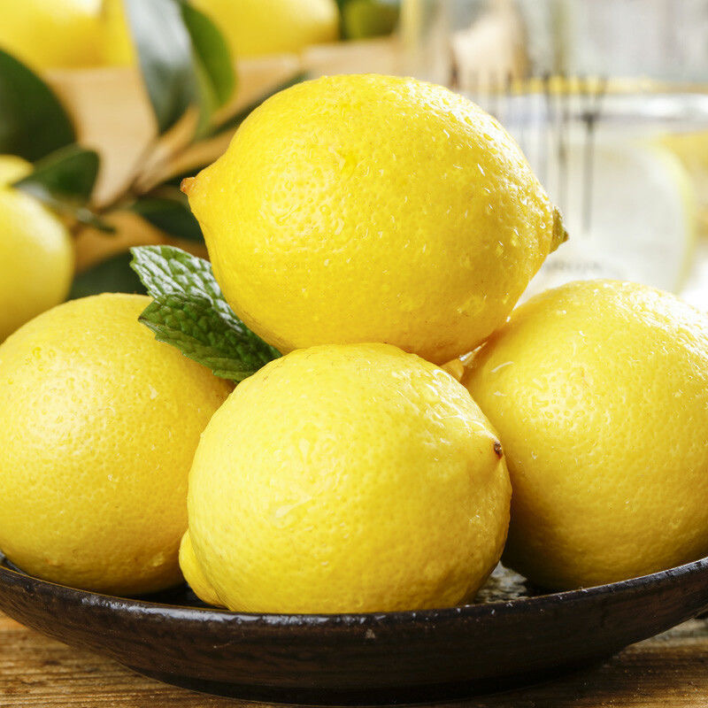 Sichuan Anyue Yellow Lemon 2.5kg Fresh Skin Thin Lemon Perfume in Season Spot Wholesale Green Yellow Lemon Random