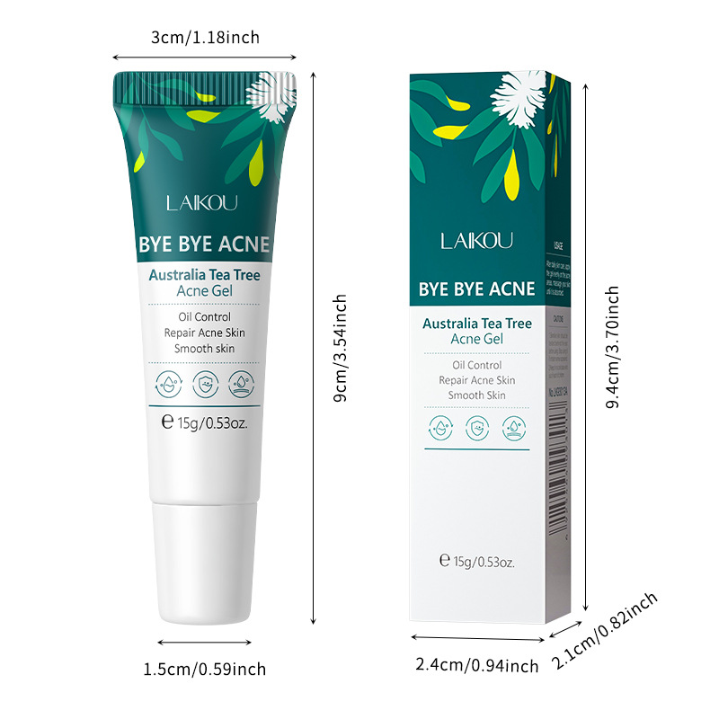 Laikou Tea Tree Acne Gel 15g Hydrating, Moisturizing and Improving Skin Manufacturer in Stock