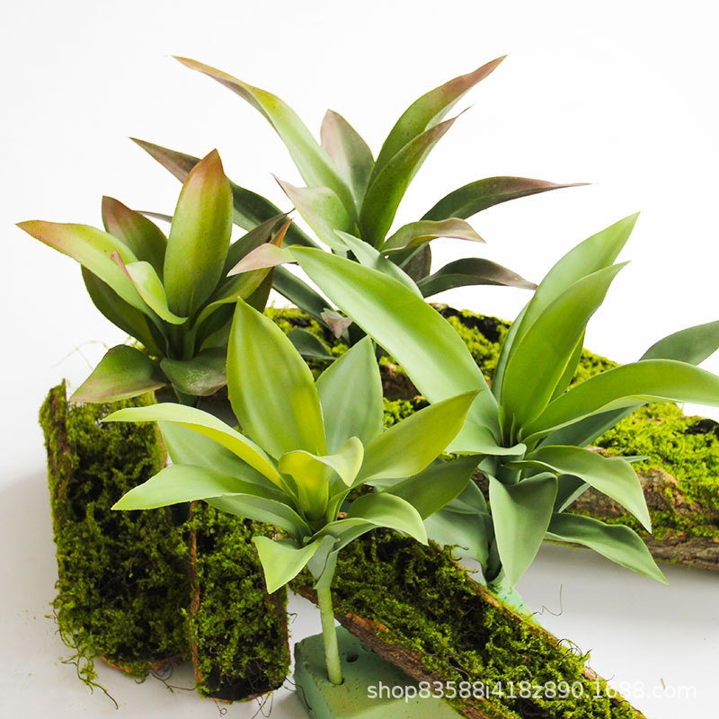 Имитация мягких травяных листьев для оформления витрин магазинов, зеленые растения для декора