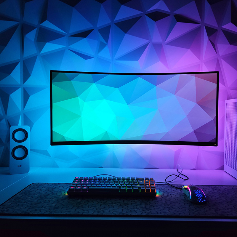 Pickup Lamp 3D Cross-Border Special Rgb Voice-Controlled Music Night Light USB Desktop Atmosphere Light Infrared Remote Control Desk Lamp