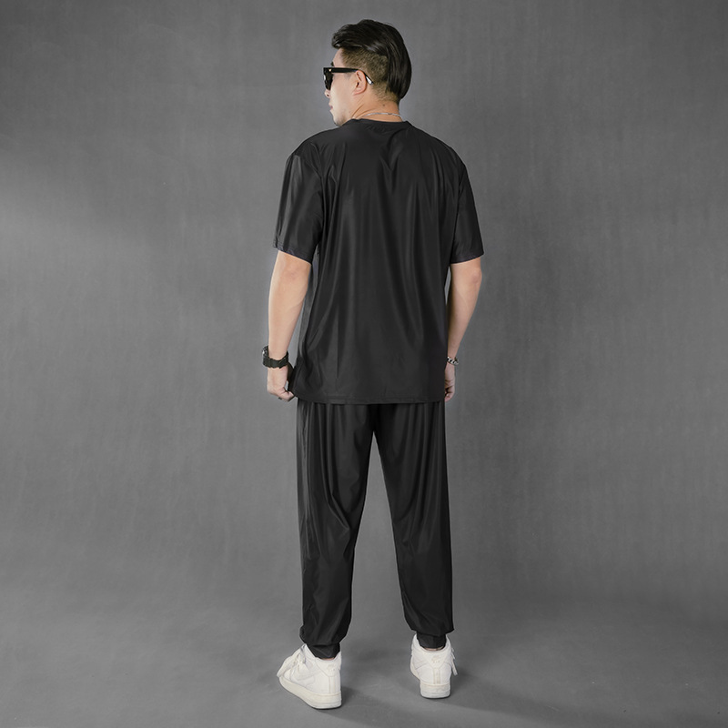 T6010t-shirt-D7010B ice silk shorts-C8010B ice silk trousers versatile casual suit