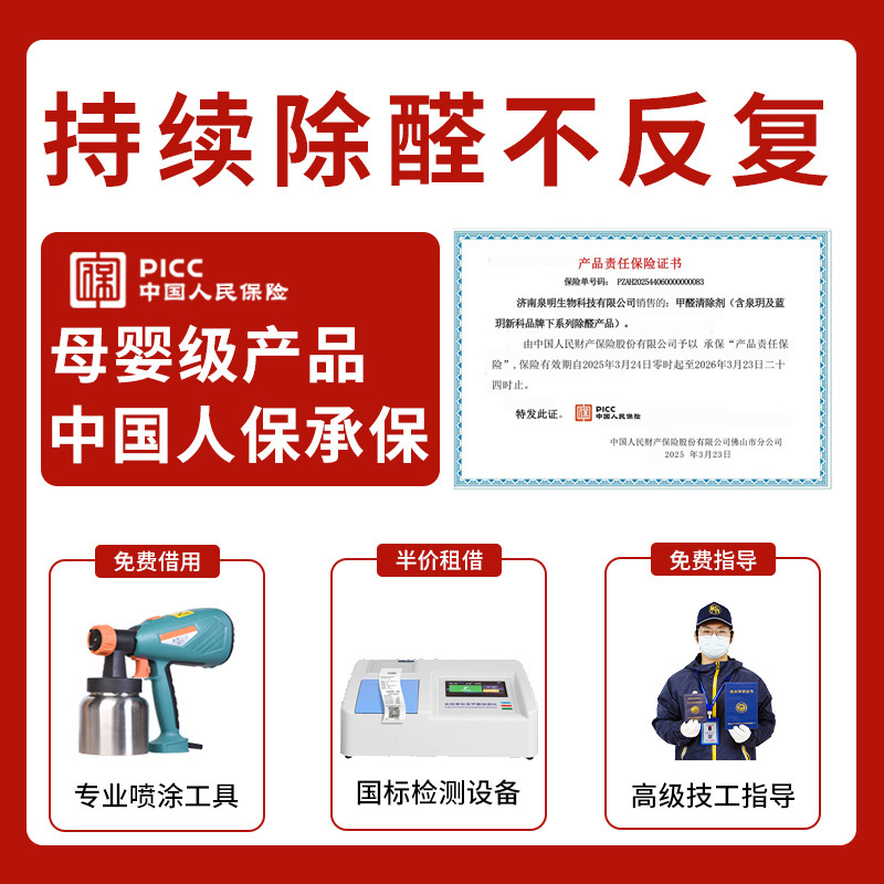 Photocatalyst Amino Formaldehyde Scavenger, Special Solution for Indoor Decoration to Remove Formaldehyde and Benzene Vocs