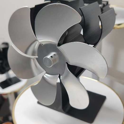 Fireplace fan European and American Heat Power fan Amazon ebay wish wood fireplace heat energy fan aluminum alloy