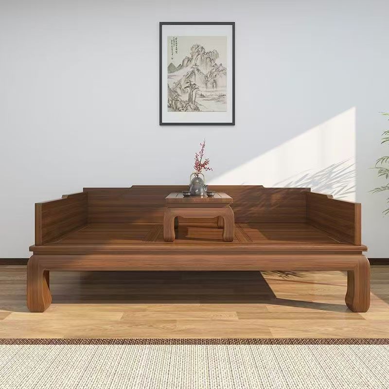 Luohan Bed Solid Wood New Chinese-style Old Elm Zen Dual-purpose Furniture for Small Apartment Living Room Pineapple Study Room Imperial Concubine Bed