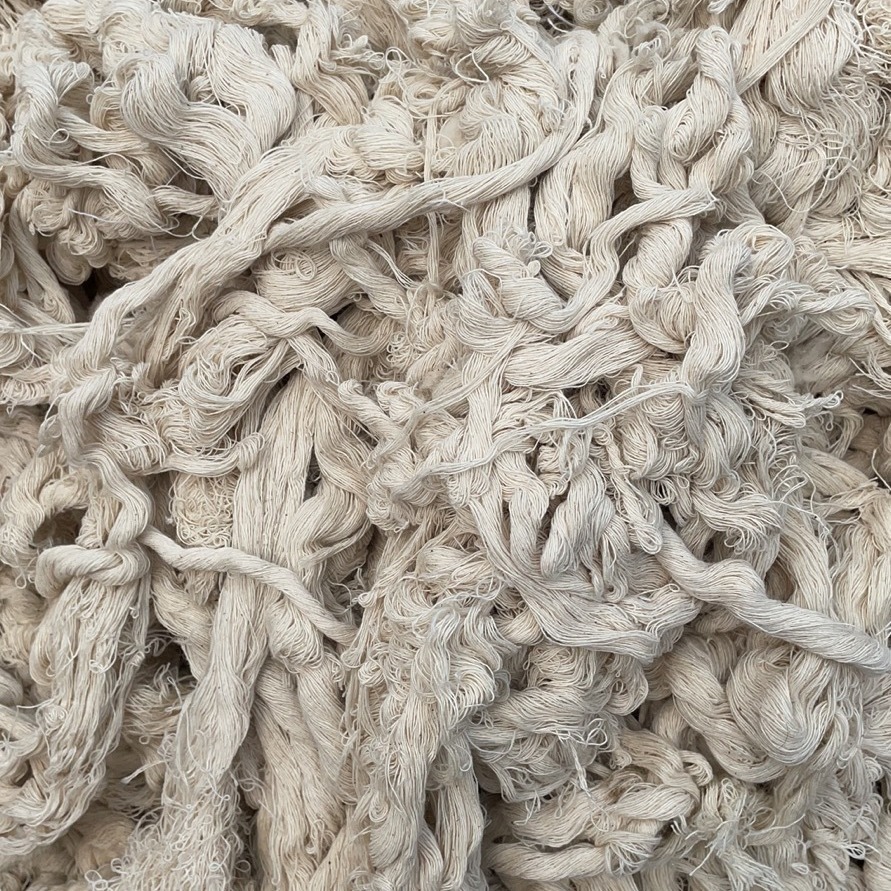 Cotton Yarn Wholesale Waste Cotton Yarn White Wiper Machine Yarn Head White Silk Water Absorption and Oil Absorbing Industrial Supplies Oil Field Wiper Yarn
