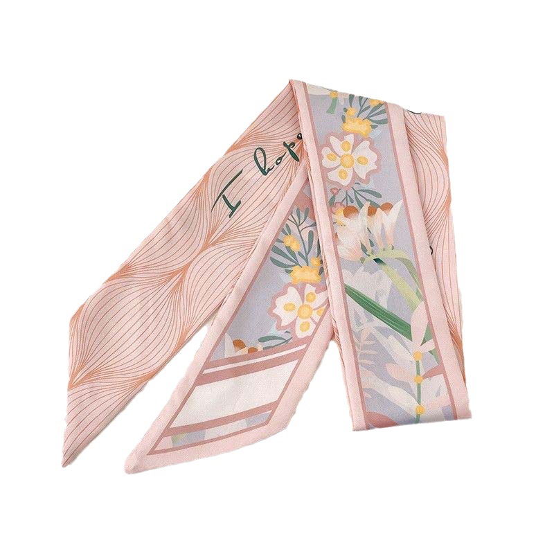 Factory Direct Sales Gift Box Silk Scarf Long High-End Tying Bag Streamer Bow Hair Accessories Souvenir Ribbon Customization