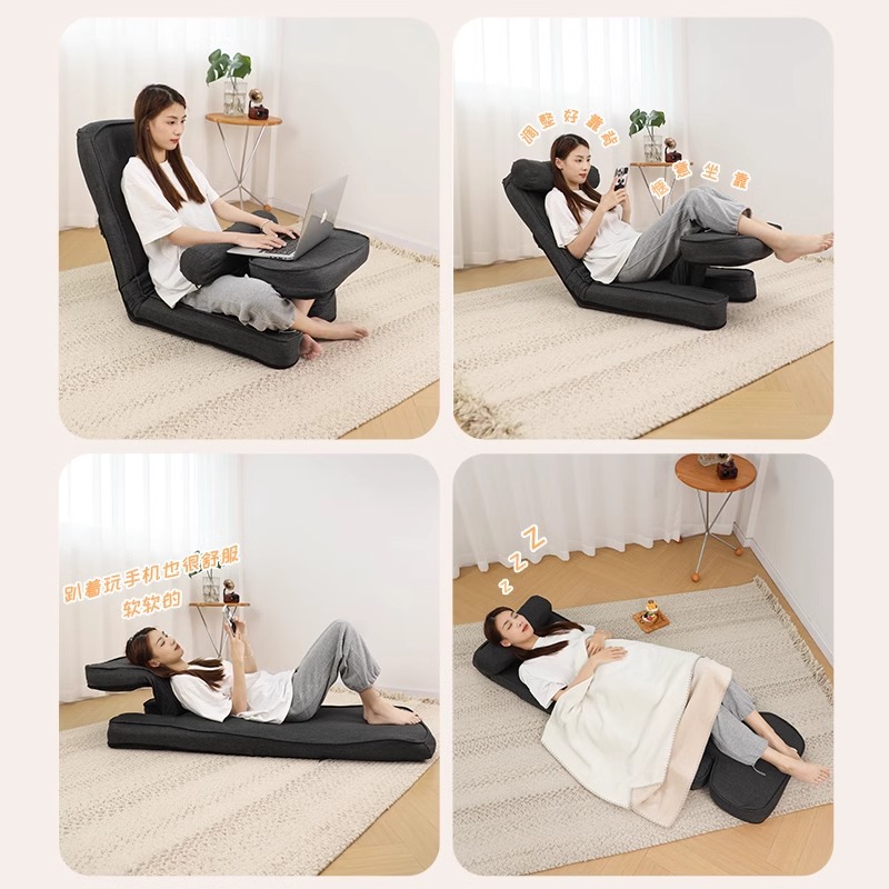 Bay Window Lazy Sofa Tatami Single Folding Bed Backrest Chair Office Multi-functional Dormitory Cushion