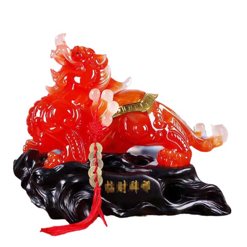 Imitation Jade home decoration lucky resin crafts decoration living room shop decoration opening gift