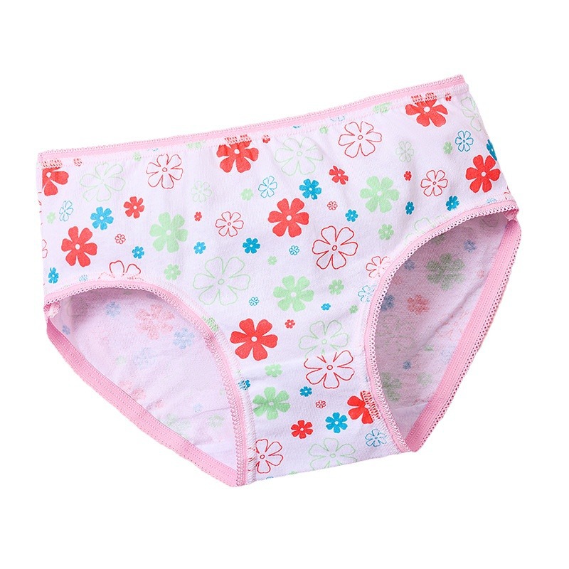 Cotton Briefs Women Cross Border 100% Cotton Briefs for Girls Cute Printed Dopamine Briefs for Little Girls