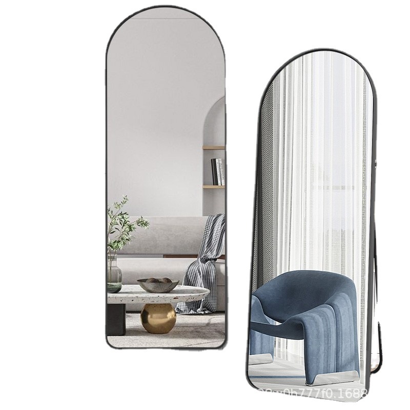 Full-body mirror Floor mirror Girls Home Internet-famous Dormitory Bedroom Dressing Mirror Wall Hanging ins Style Clothing Fitting Mirror