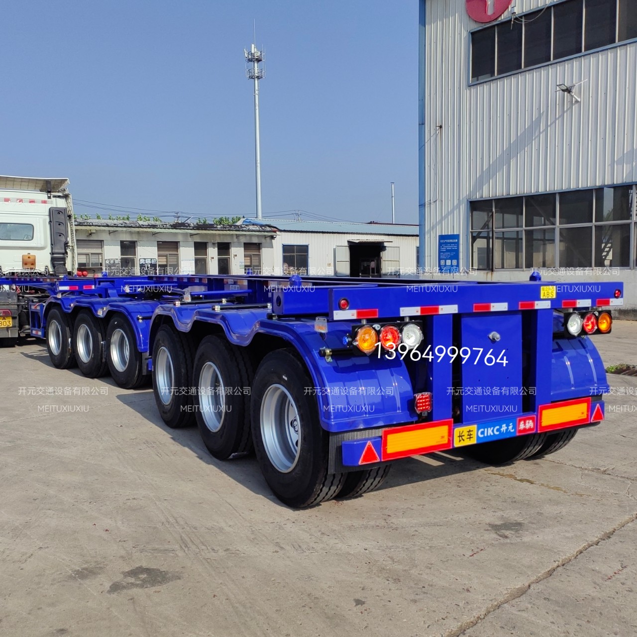Group Trailer Train Double Section Trailer Container Transport Semi-Trailer