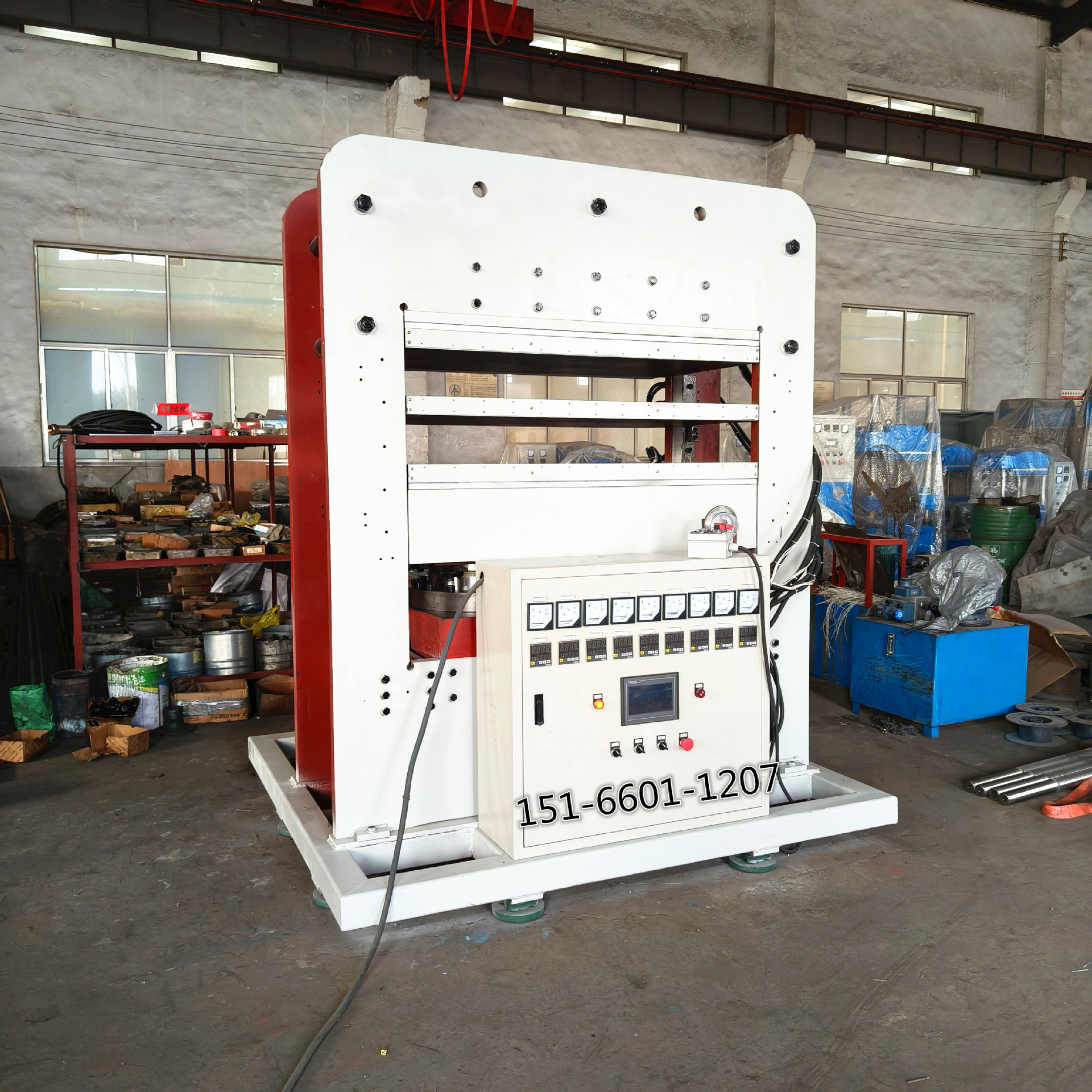 300t frame type composite material forming machine double mode rubber plastic vulcanizing machine frame type hydraulic press