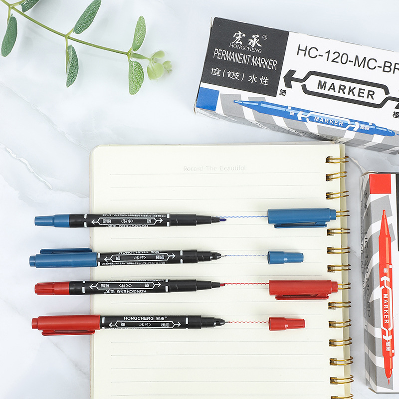 Bulk Small Double-Headed Hook Pen Creative 120 Water-Based Marker Pen Primary School Kidsren Graffiti Painting Art Brush