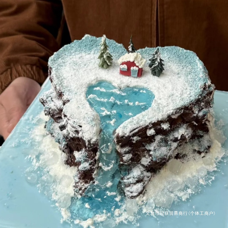 Торт с ландшафтом в виде горы, доставка по Пекину, Шанхаю, Чанше, Чэнду, Сианю