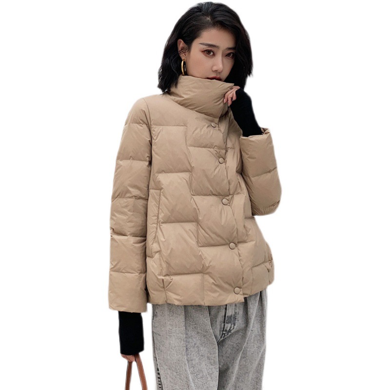 Ladder Style Light and Short 2023 New down Jacket for Women Loose Stand Collar Fashionable Women's Style Trendyy Jacket