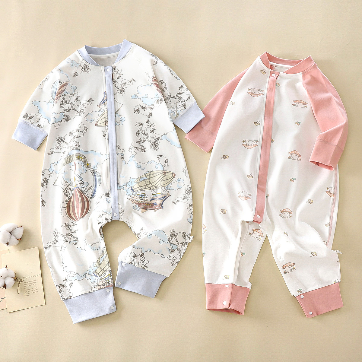 Детский спальный мешок весна и осень противоукачивающий конверт для младенцев