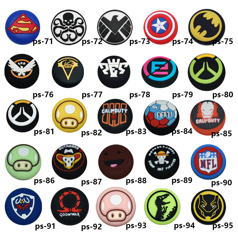 PS5/PS4 Handle 3D Rocker Cap Gamepad Rocker Set Button Protection Cap XBOX Mushroom Head Silicone Cap