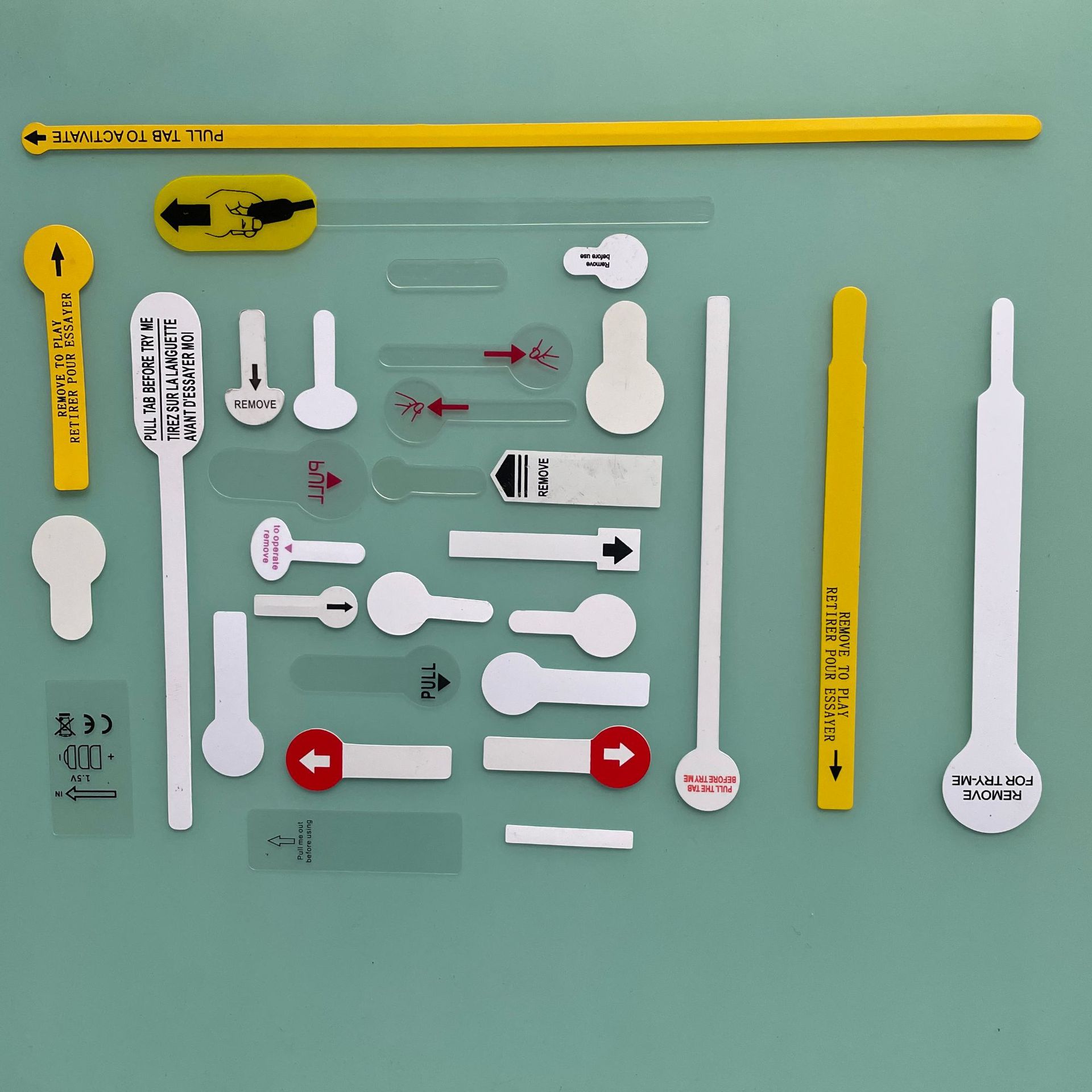 Screen printing battery insulation sheet PET resistance sheet insulation sheet Mellagi No. 5 No. 7 CR2032 button battery insert