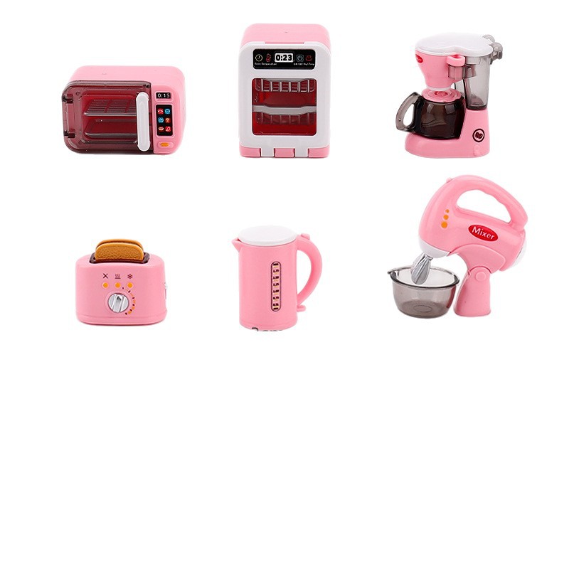 Children's play toys diy assembled manual mini simulation home appliance model doll house accessories factory customization