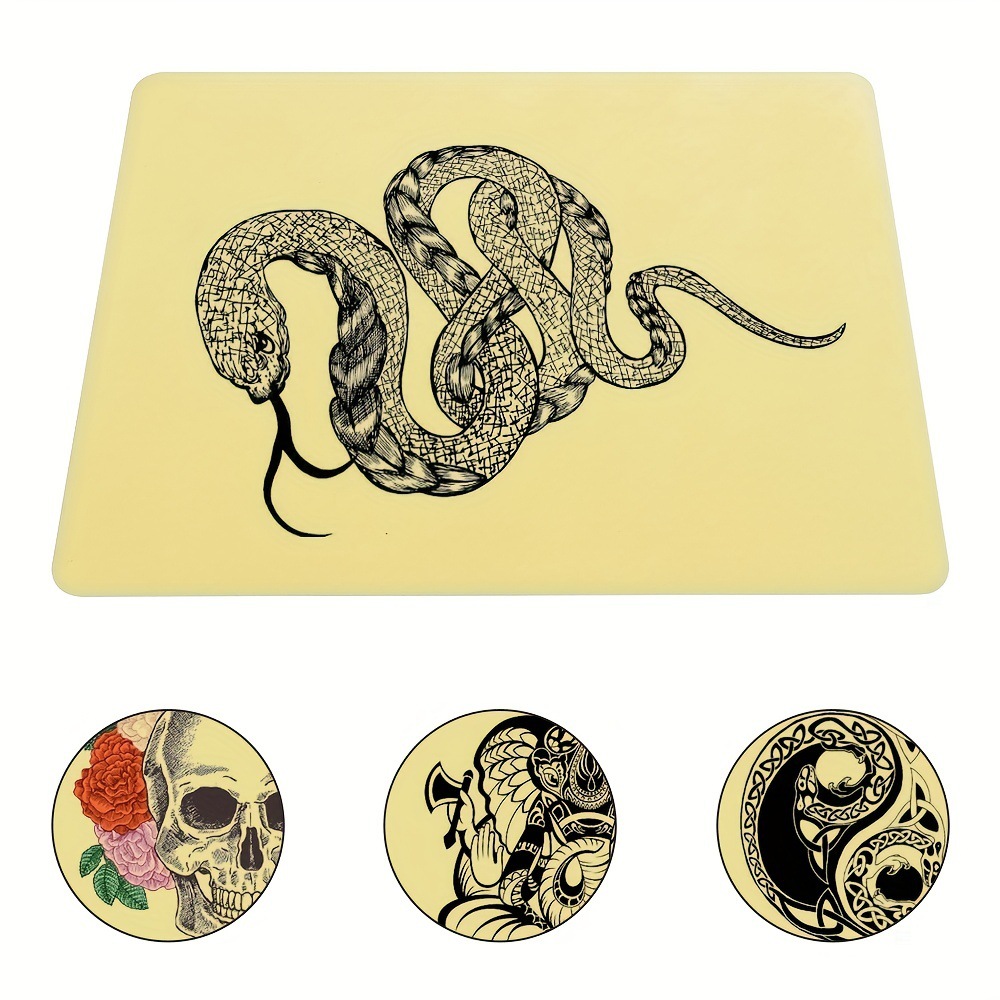 A5 size tattoo practice skin 1mm thick silicone fake skin with tattoo suit practice skin