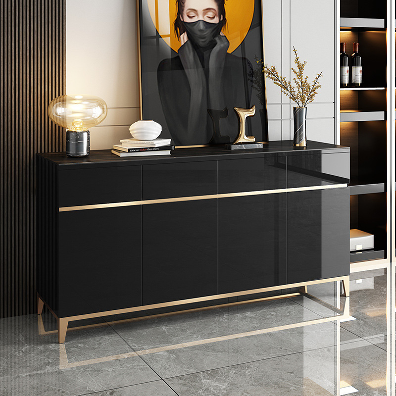 Gsqs-916 Light Luxury Sideboard Post-Modern Minimalist Living Room Tea Cabinet Wine Cabinet Entrance Cabinet Restaurant Multi-Function