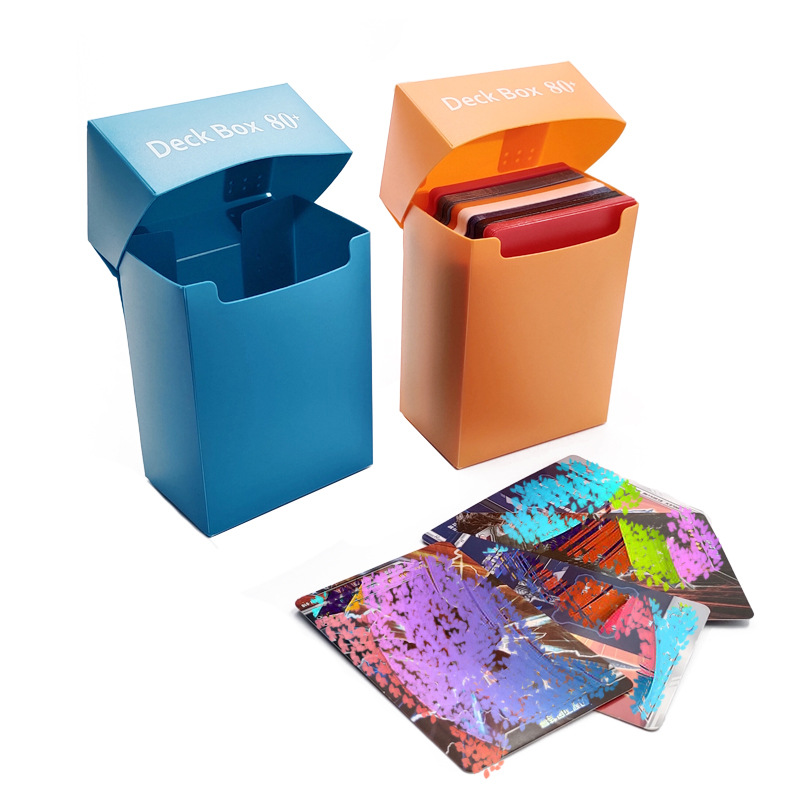Pp Card Box Full Cover Tabletop Game Card Box Board Game Card Box Magic Card Star Card Storage Box 80+100+