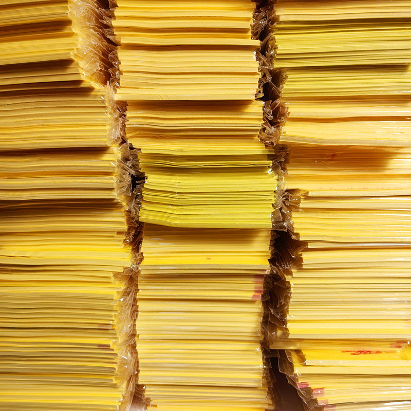 Hand-Painted Paper Blessing Strips, Yellow Paper Strips, Printed Yellow Paper, a Pack of 30 Sheets for Blessing, 21×7 Size, Replica 7.5 Hand-Painted Talisman