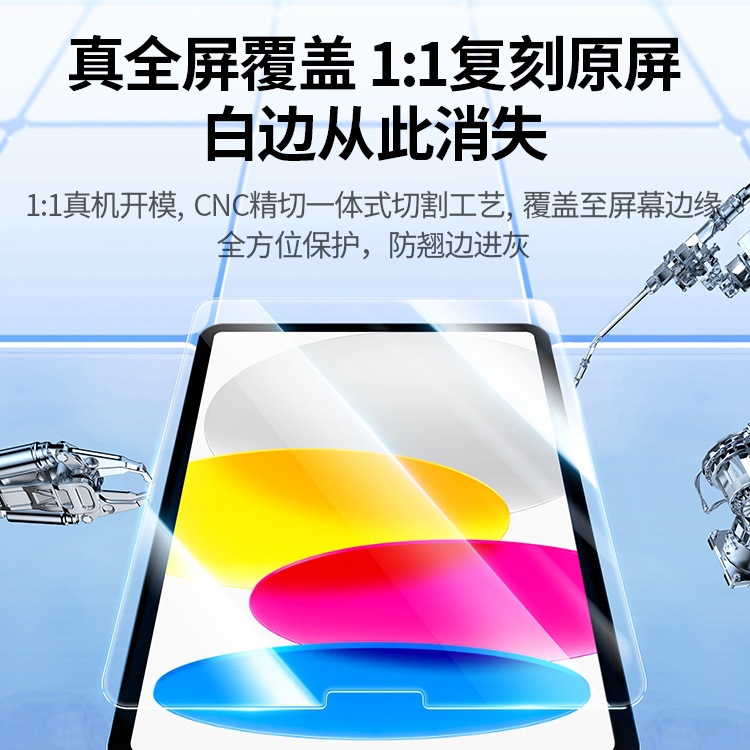 Green Alliance 2025 Model Is Suitable for Apple Ipad11 Air7 Tempered Film 6/5/24 9Th Generation 9Th Generation Mini7 Tablet