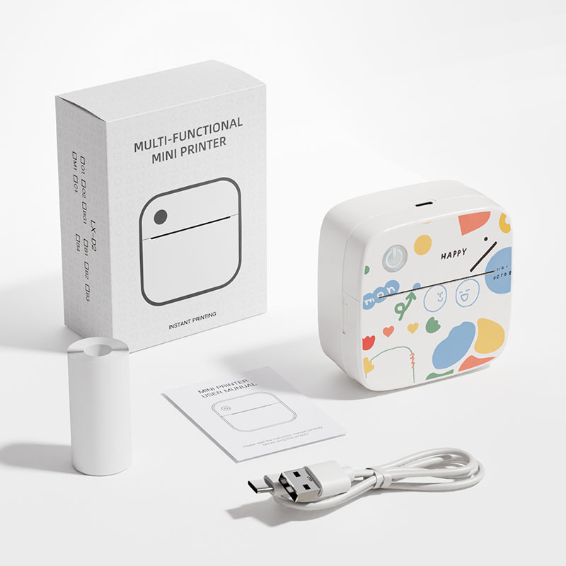 Graffiti New Mini label printer photo printing wrong question sorting small household portable wireless Bluetooth