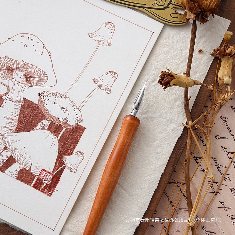 Tachikawa Pen Tip Wooden Rod Dip Pen Fountain Pen Light Color Hook Line Painting Pen Comic Watercolor Pen g Pen Tip D