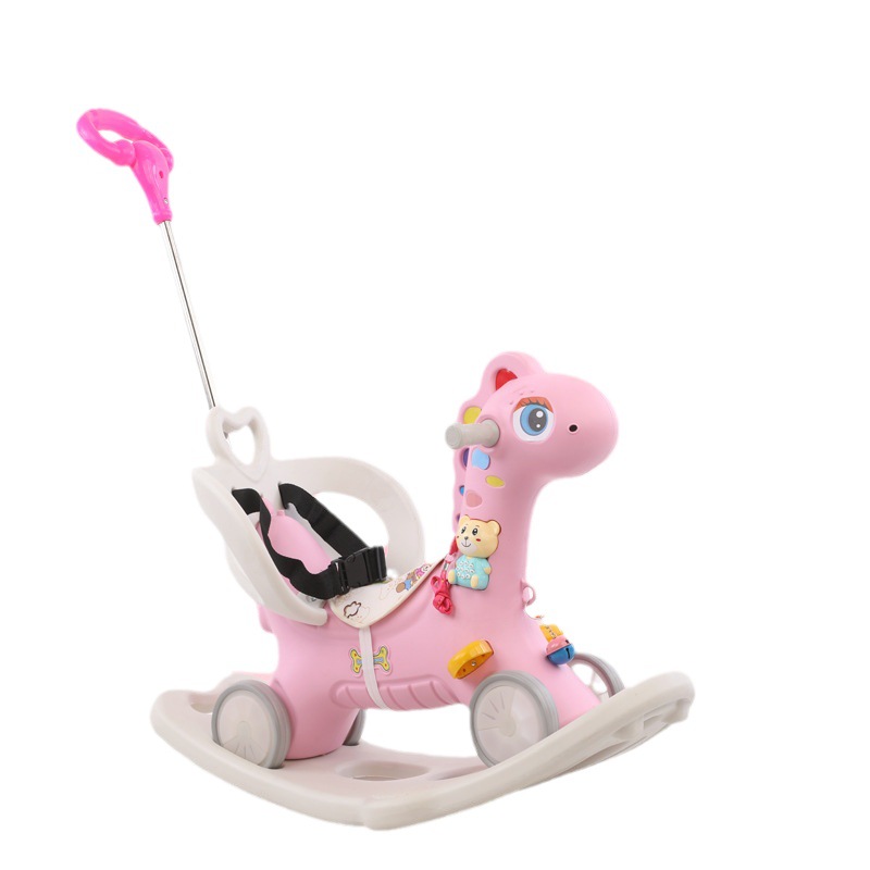 Rocking horse baby three-in-one large children 0-5 years old baby toy birthday gift rocking chair scooter