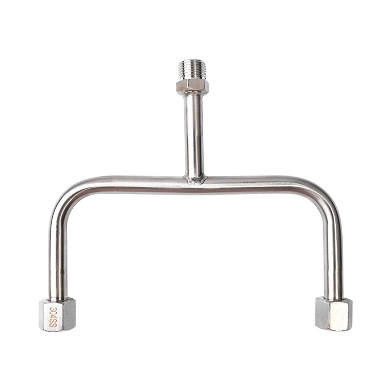 304 buffer tube for pressure gauge Y-type wide inner M20/outer 4-minute stainless steel pressure relief tube gauge bend tube