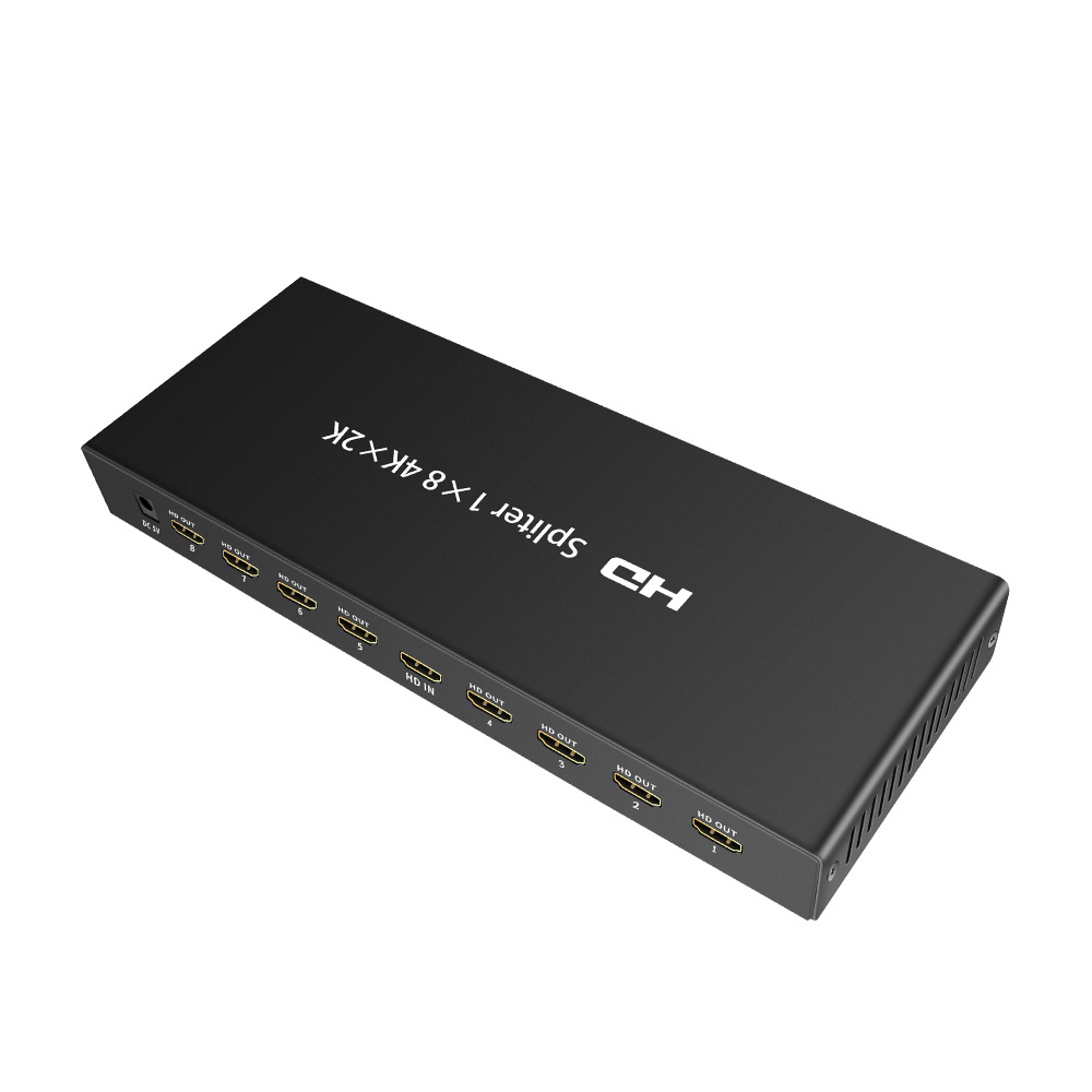 4K HDMI distributor one-in-eight-out 8-way HD 4k2g large screen store dedicated splicer split screen