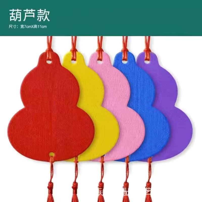 Handwritten Heart Wishing Card Waterproof Wooden Blessing Card Scenic Spot Temple Hanging Tree Decoration Hanging Wishing Card Pendant