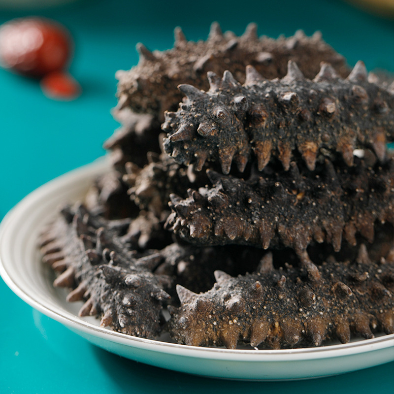 Dried Sea Cucumber from Dalian, Wild Light-Dried Liao Spiny Sea Cucumber, 100 Pieces, Suitable for Pregnant Women, Gift Box