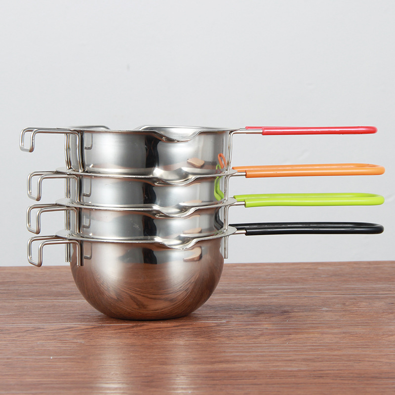 Cross-border 304 Stainless Steel Chocolate Melting Pot Wax Melting Pot Wax Pot Sugar Cooking Pot Baking Utensils Heating Bowl