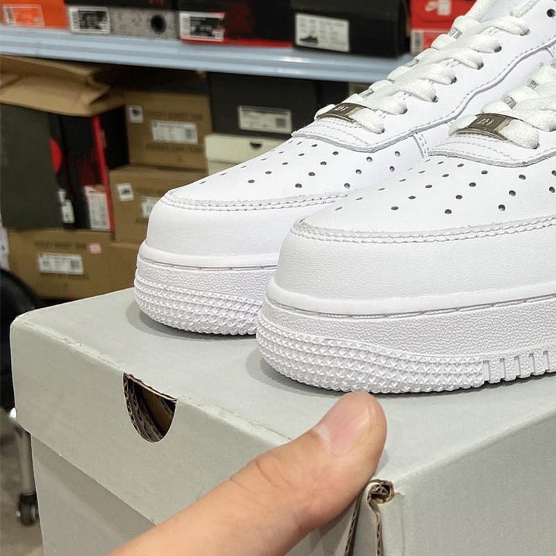 Air Force One Af1 High Version Putian Men's and Women's Sneakers Low-Top Deconstructed Wheat Pure White Air Force One Small White Shoes
