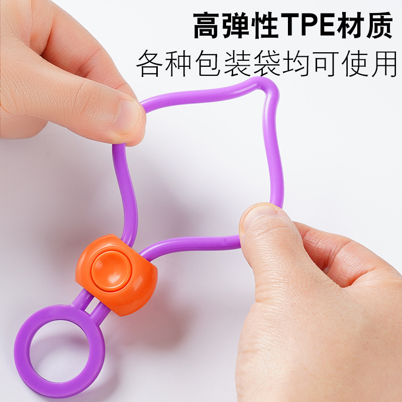 Color sealing strap sealing clip creative and practical tying string strapping kitchen food preservation multi-purpose sealer