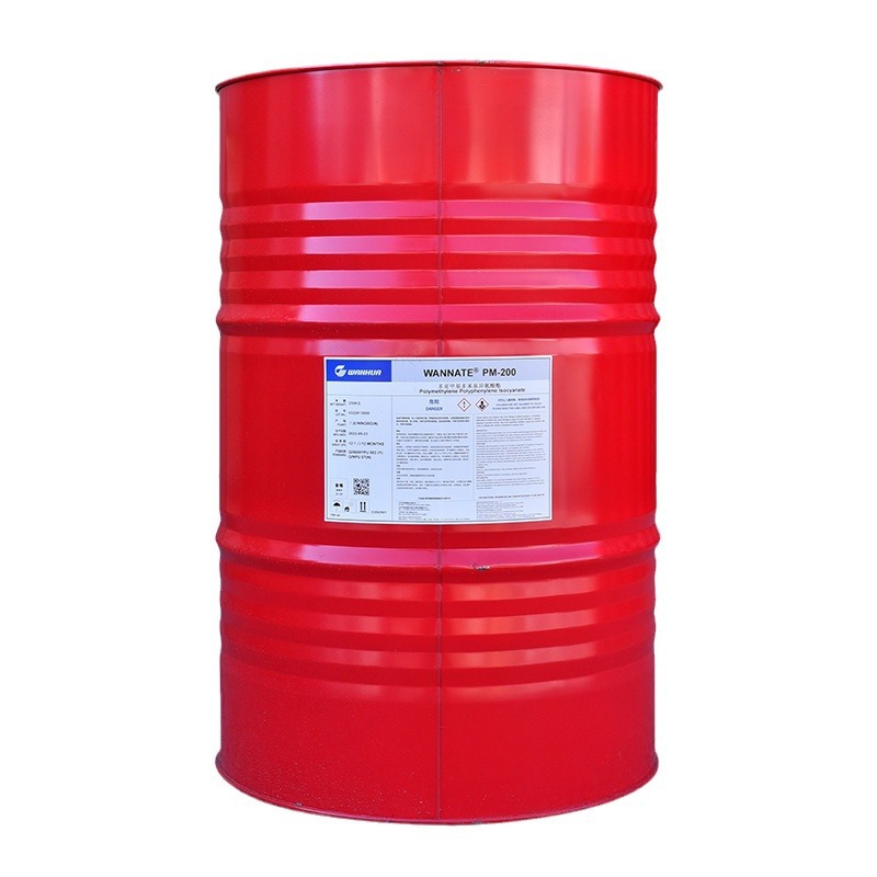 Wanhua Pm200 Polyurethane Foam Black and White Material Polyurethane Black and White Material Polymer Mdimr 2.0million Hua Black Material