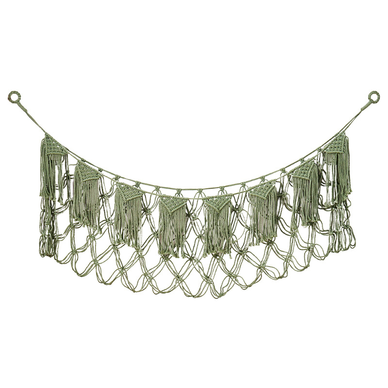 Doll Toy Storage Net Pocket Cotton Rope Hanging Doll Doll Wall Woven Storage Net Hammock Net Pocket