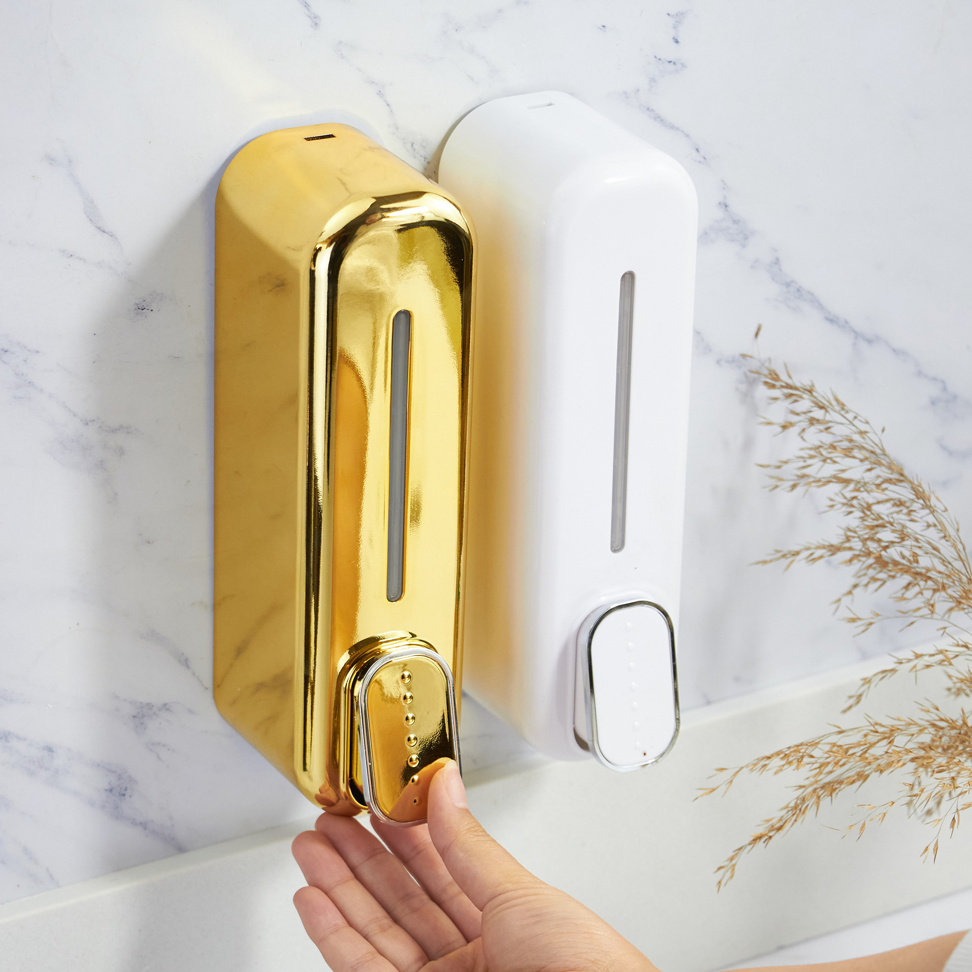 ABS plastic 300ml manual pressing soap dispenser wall-mounted pressing soap dispenser hotel soap dispenser