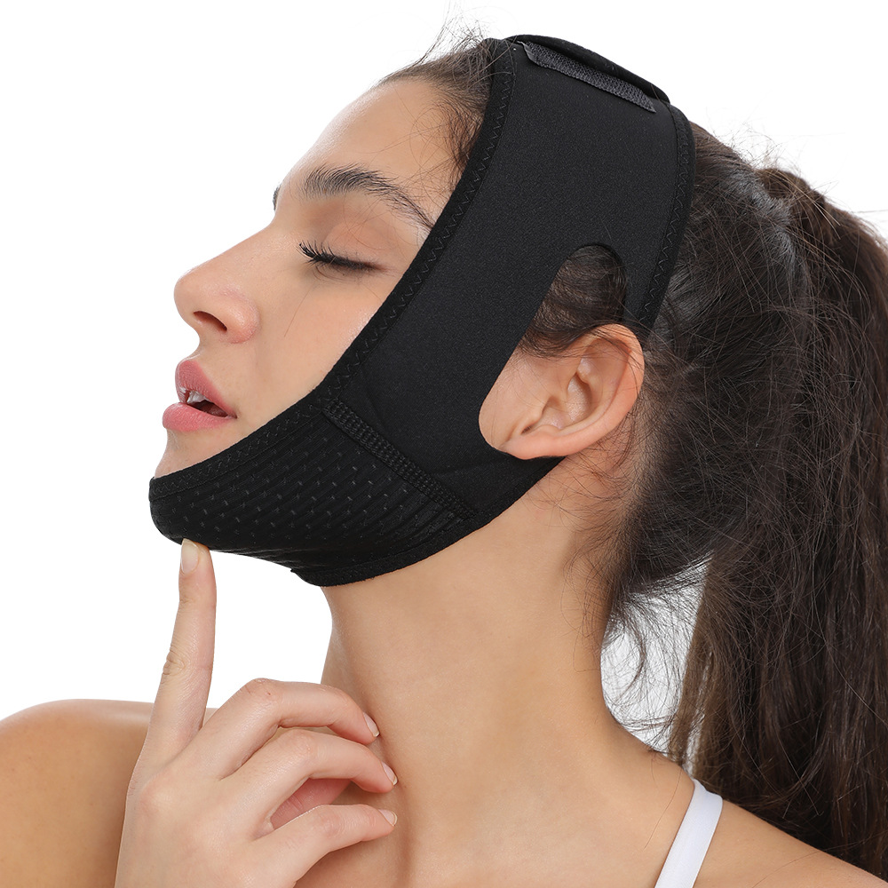 Face shaping bandage lifting and tightening to improve the facial double chin gravity face holder tightening beauty v face mask