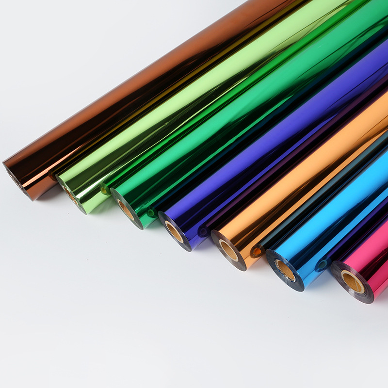 Factory Direct Supply Pet Fabric Fabric Hot Stamping Paper Electrochemical Aluminum Heat Transfer Film Clothing T-Shirt Hot Stamping Foil