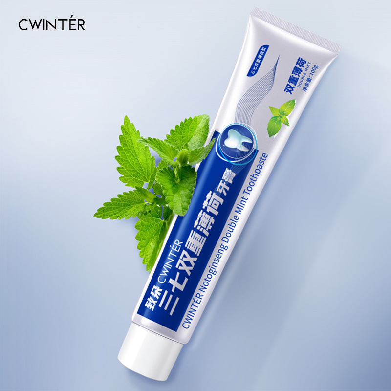 Zhiduo Toothpaste Freshens Breath and Cleans Teeth Plant Essence Panax Notoginseng Double Mint Toothpaste Freshens Breath Wholesale