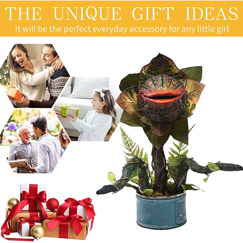 Outdoor Garden Decorative Figurine, Flower Pot Decoration, Craft, Detachable Model, Resin Carnivorous Plant